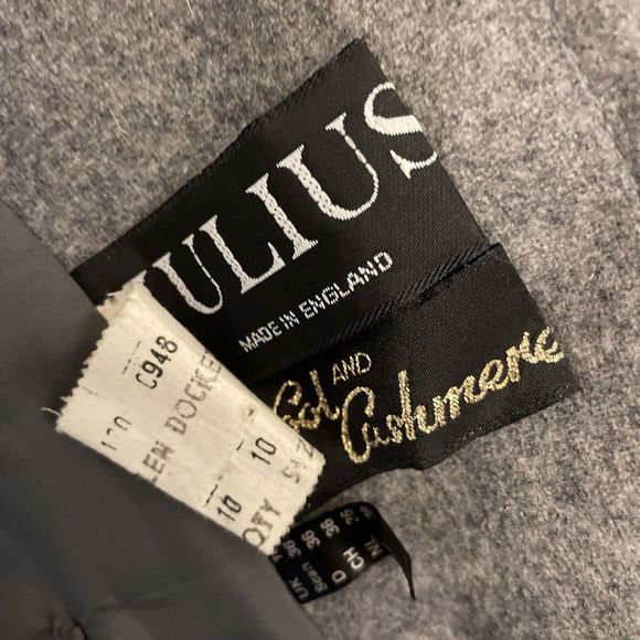 PRINGLE of SCOTLAND Vintage Gray Wool Cashmere Blend Jacket Womens Size 6 - Picture 7 of 8